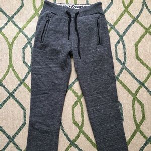 Superdry slim cotton fleece joggers dark gray XS
